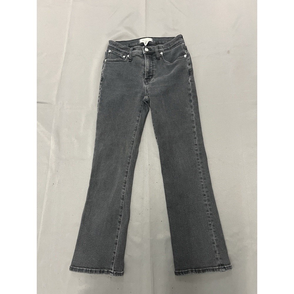 Madewell Mid-rise Kick Out Jeans Black Size 25